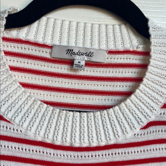 Madewell Textural-Stitch Cotton Sweater - Picture 5 of 15